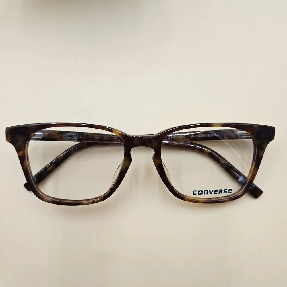 New Converse Q301 Mens Eyeglasses Frames Brown Horn Tortoise opticals 51-17-140